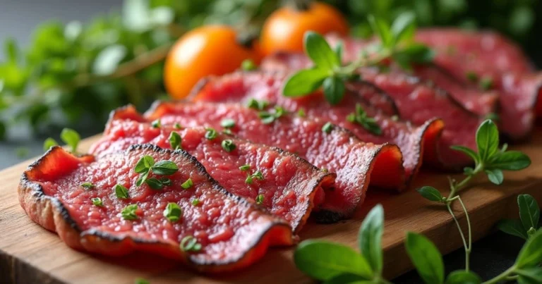 thin sliced beef
