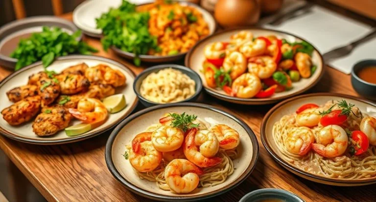 chicken and shrimp dishes