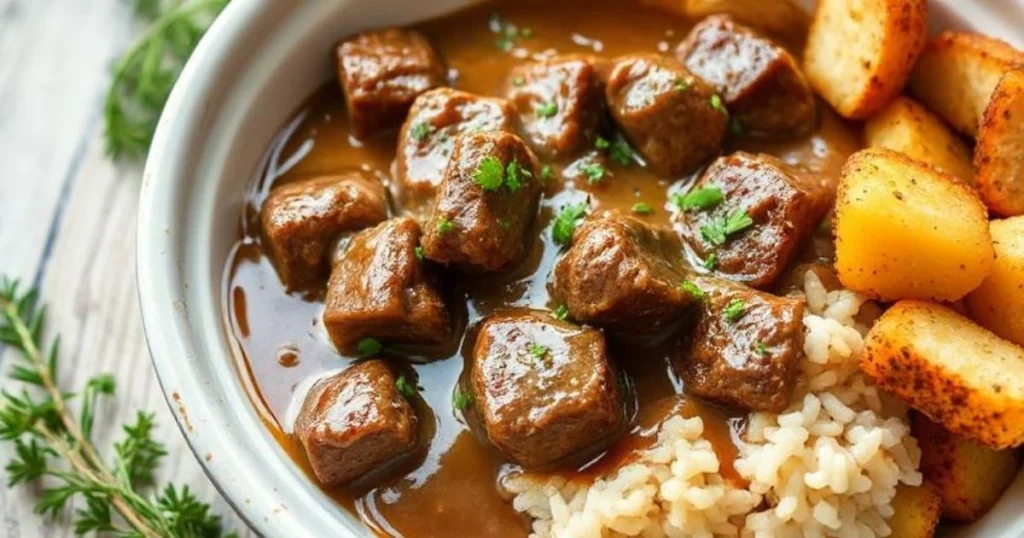 1-crock pot cube steak and gravy
