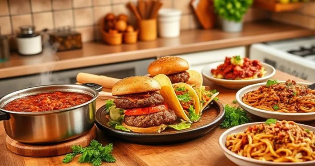 3-recipes with ground beef