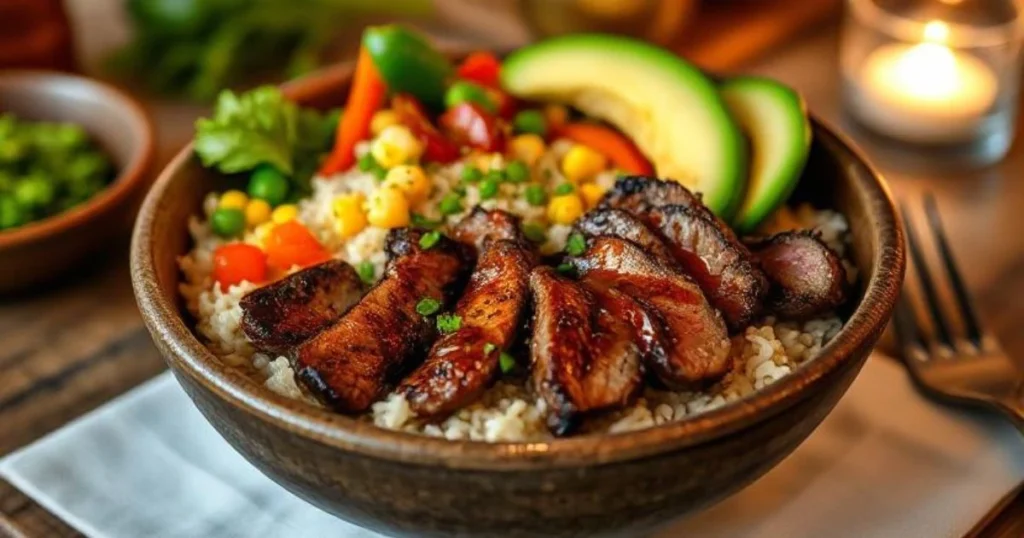 1-steak and rice bowl