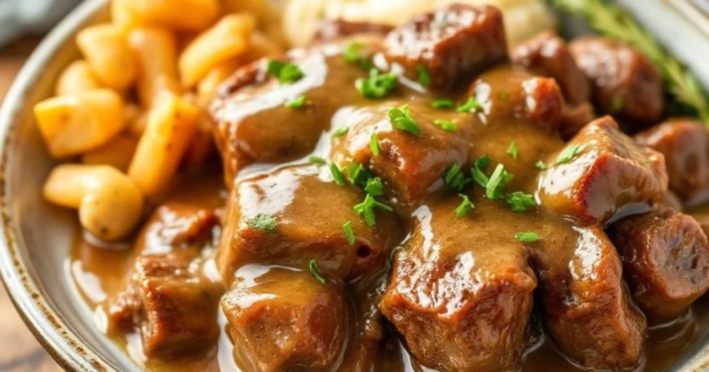 3-crock pot cube steak and gravy
